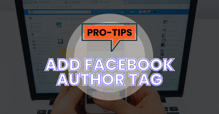 Add Facebook Author Tag