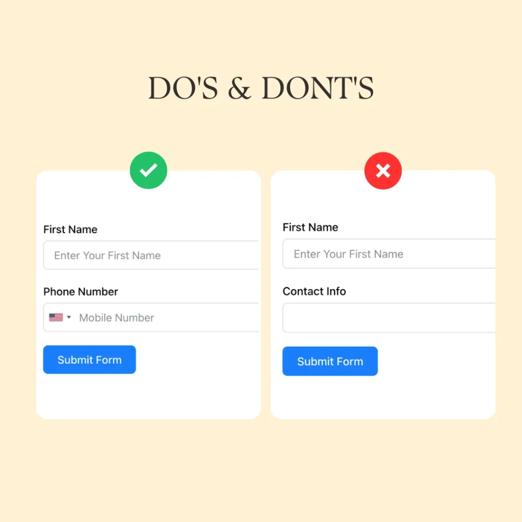 3. Add a clear and concise label
