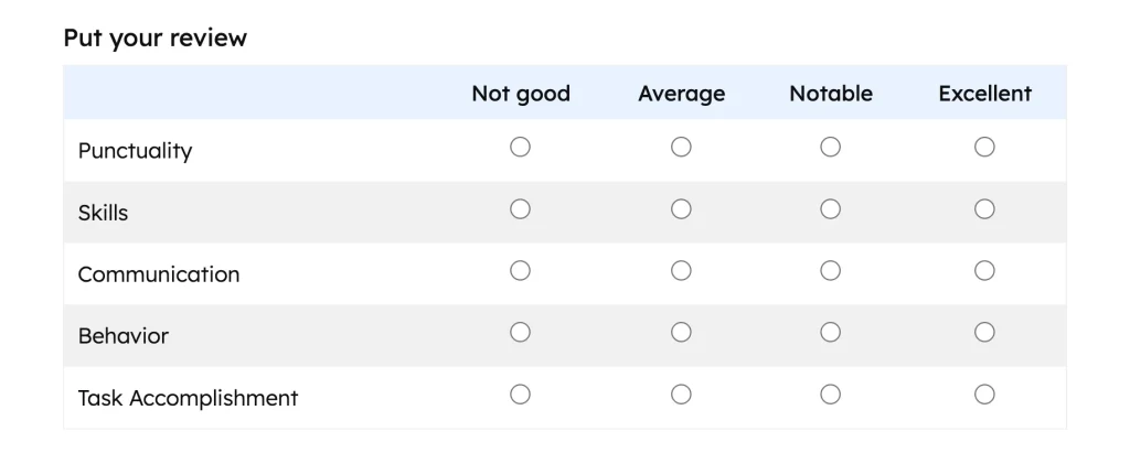 4. Ensure less writing and more selection