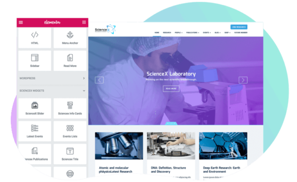 Science-X WordPress Education Research Theme