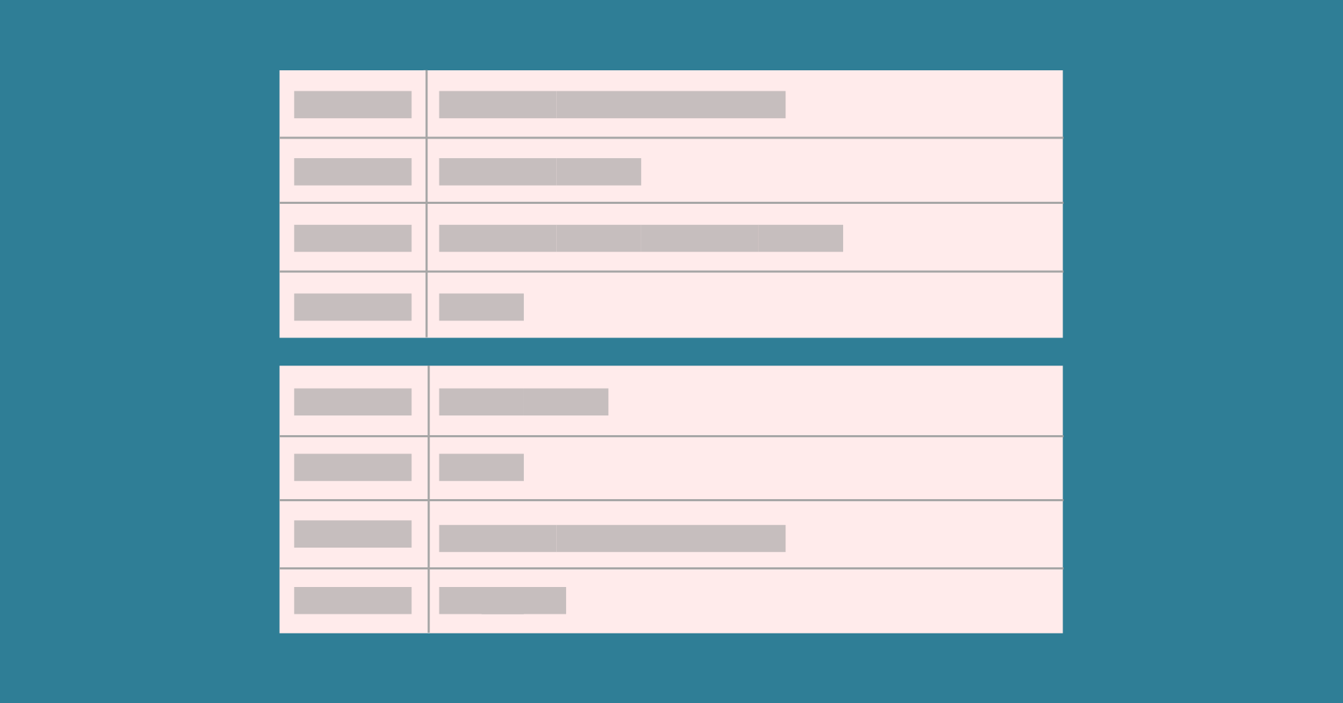 stackable tables in WordPress