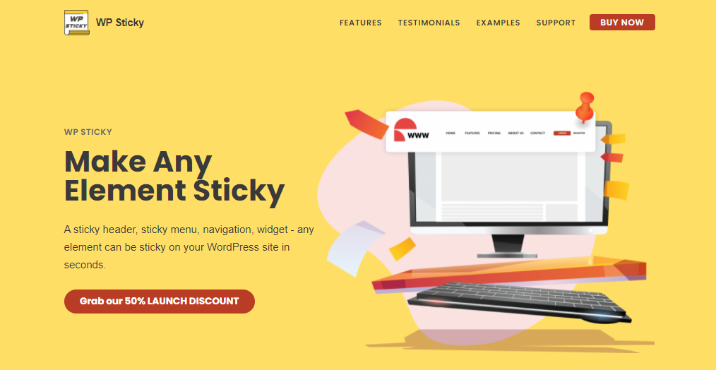 make a sticky header in wordpress, sticky header wordpress, wp sticky