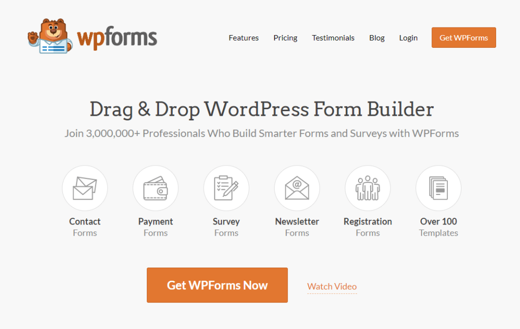 WPForms - online survey tool