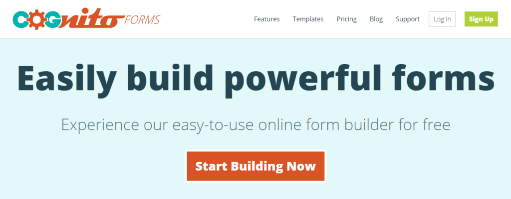 Cognito Forms - online survey tool