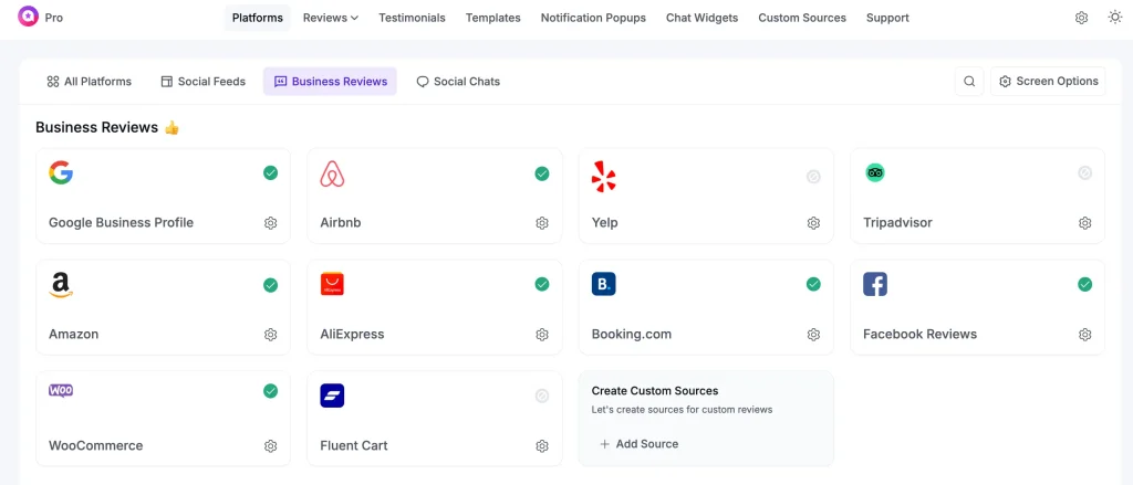 Social reviews in wp-social-ninja