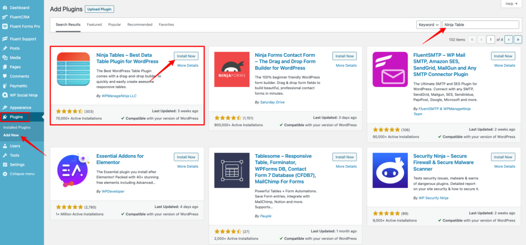 Installing & Activating Ninja Table
