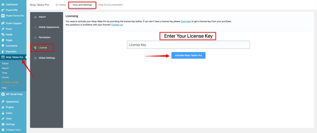 Activate the License