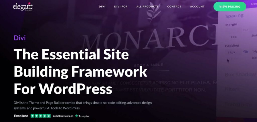 Divi - Minimalist WordPress theme for multipurpose use