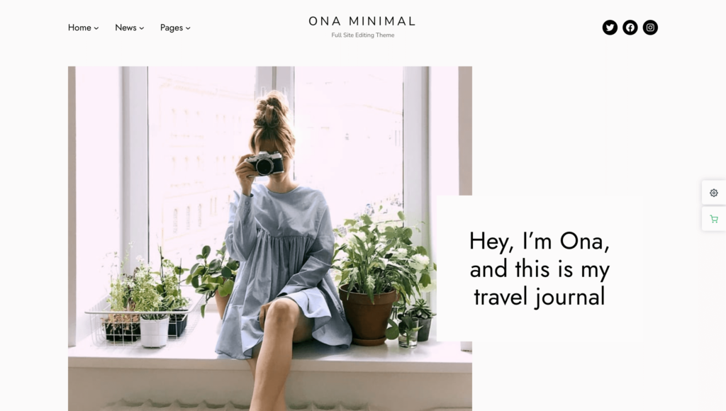 Ona Minimal - WordPress Blogging Theme