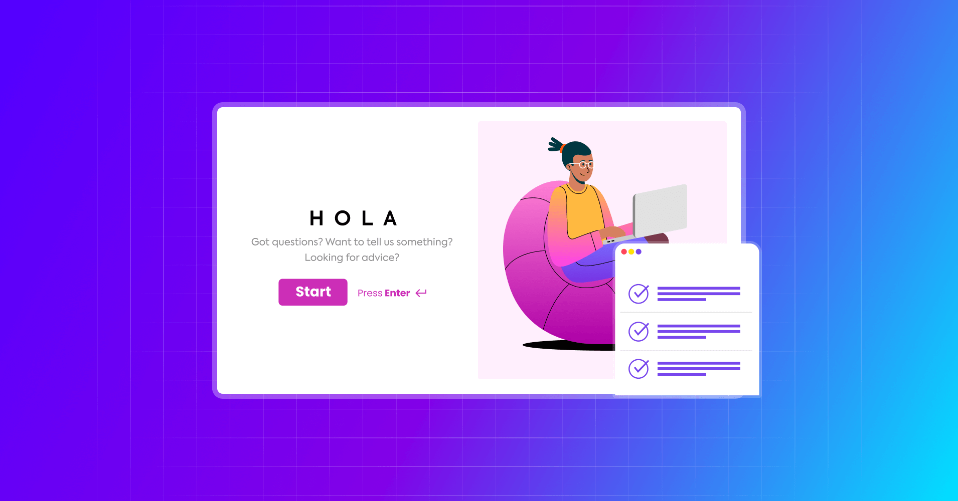 Online surveys with conversational forms