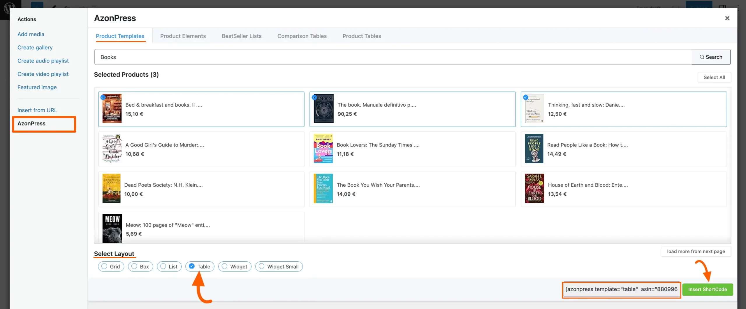 Table-template-checkbox