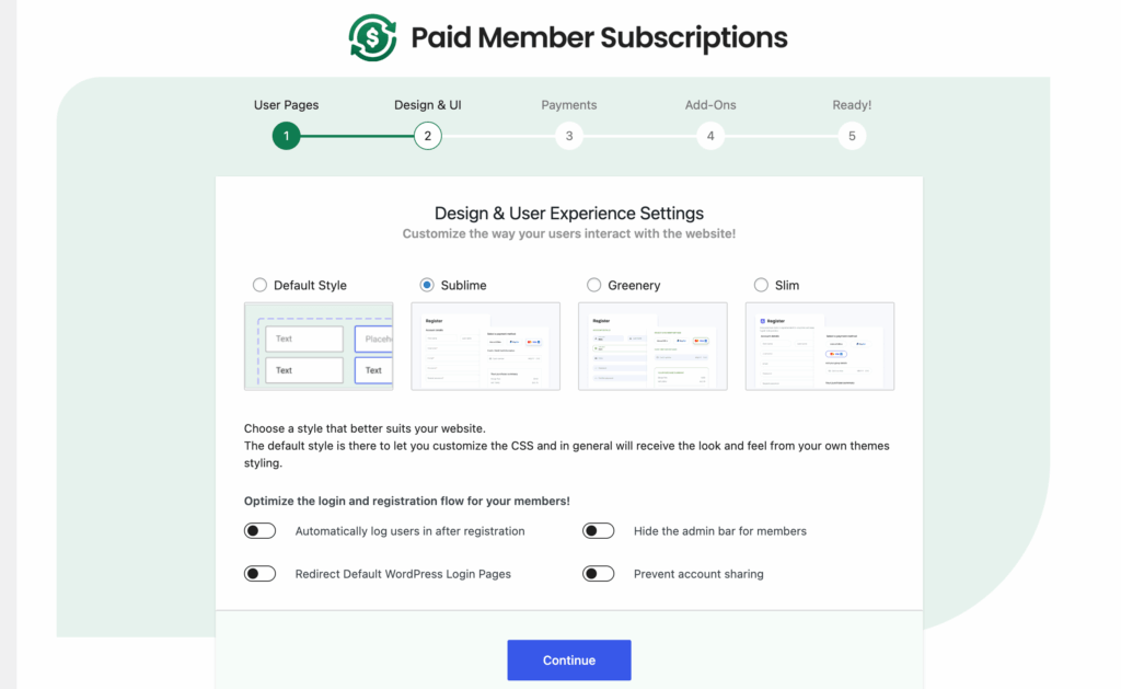 Paid Membership Subscriptions - Forum UI Styles