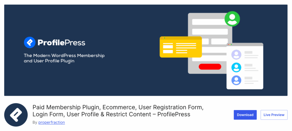 ProfilePress WordPress Community Plugin