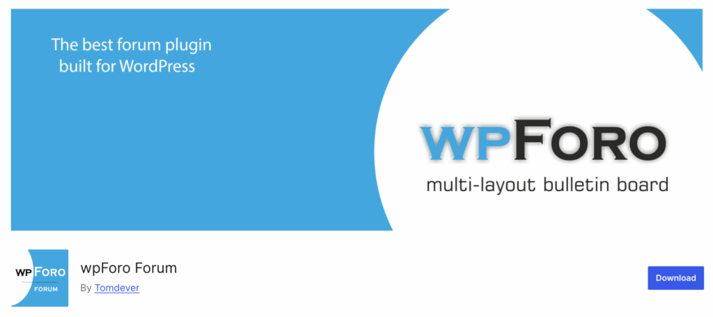 wpForo - WordPress community plugin