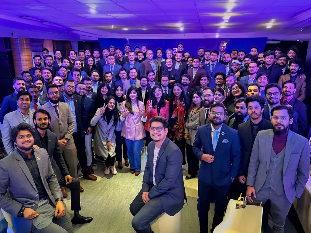 WPManageNInja Team mebers attending a formal event