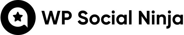 WP Social Ninja Monotone Dark Logo