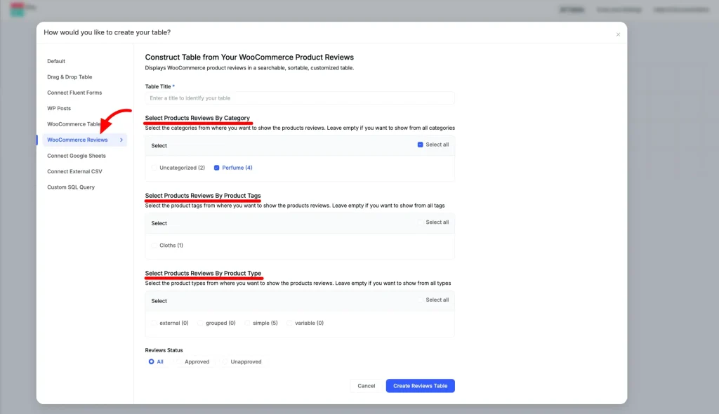 woocommerce-review-table