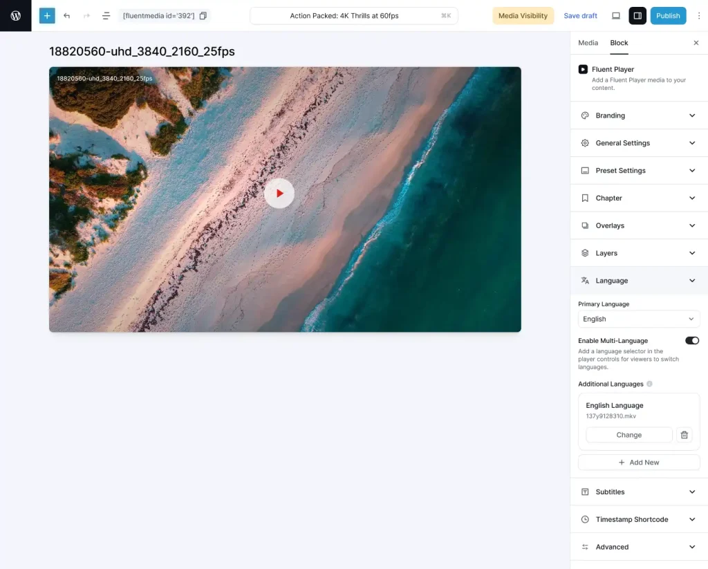 Subtitles & Language Switching