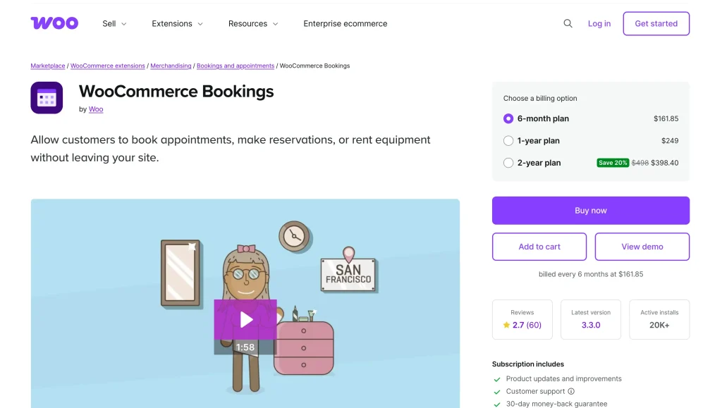 WooCommerce Bookings